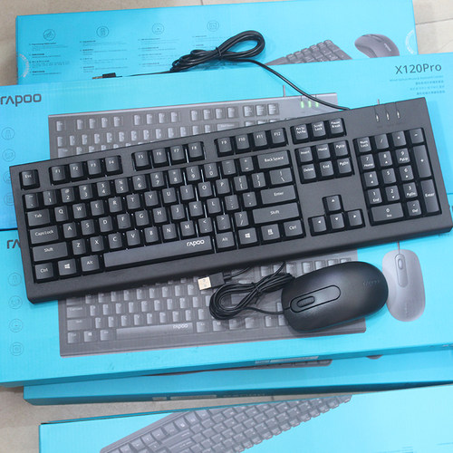 雷柏X120PRO有线键盘鼠标套装