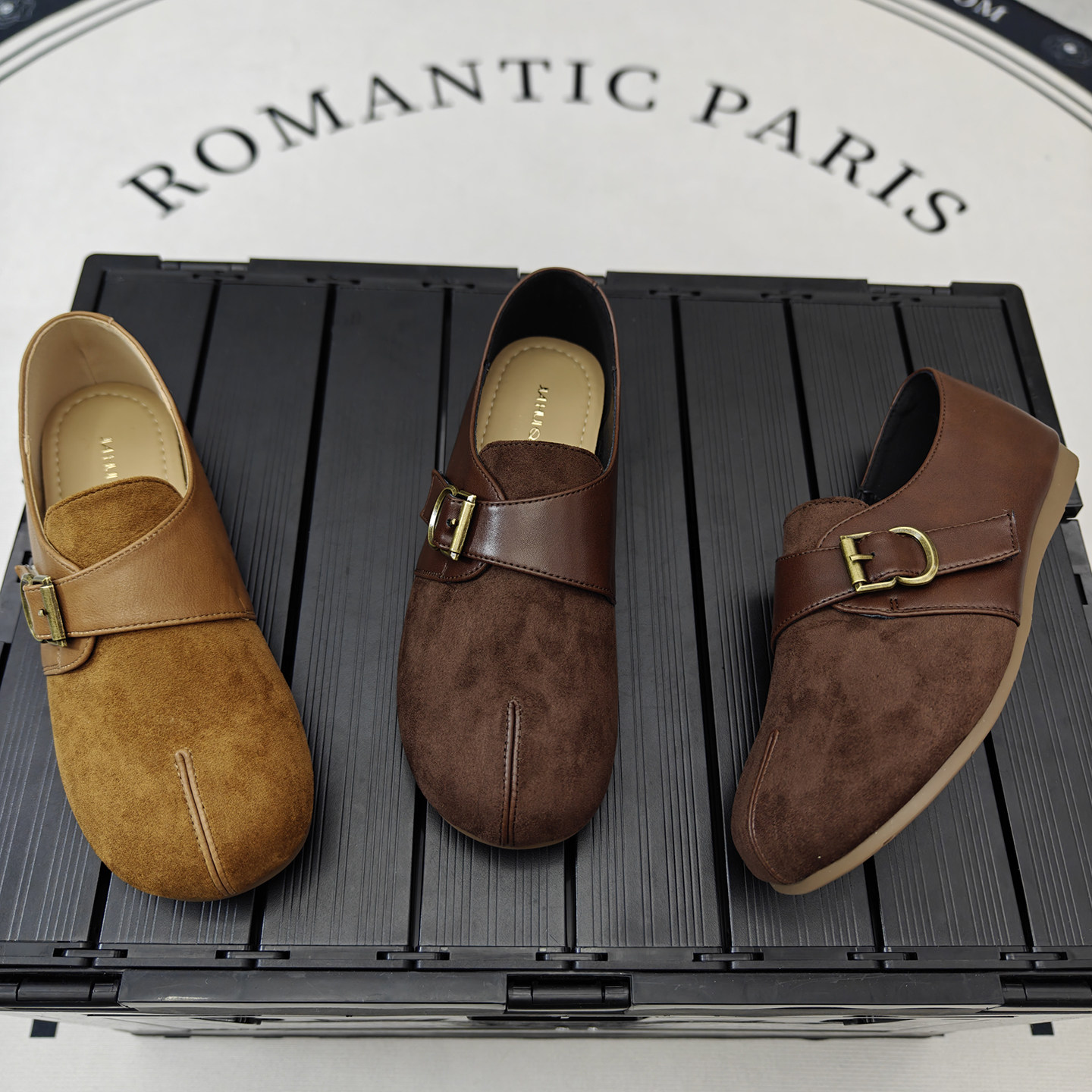 真皮勃肯鞋女2025年新款一脚蹬魔术贴平底休闲鞋复古驼色软底单鞋,女鞋,勃肯鞋/软木鞋,淘宝优惠券,粉丝福利购,淘宝优惠卷