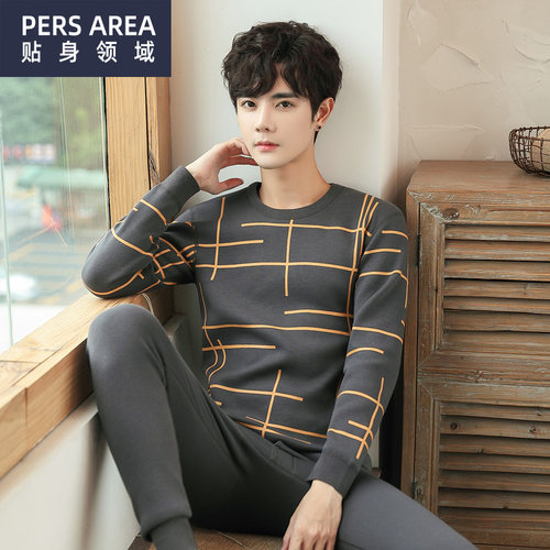 加绒加厚保暖内衣套装