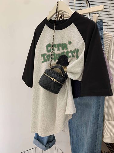 短袖ins穿搭oversizemm可爱甜美