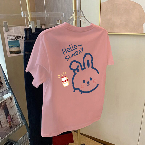 韩风chic大码纯棉t恤短袖女