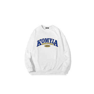 街头风oversize秋冬加绒美式卫衣