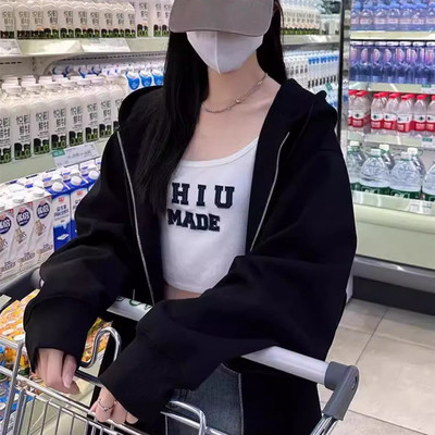 高级感超好看外套女开衫卫衣加绒