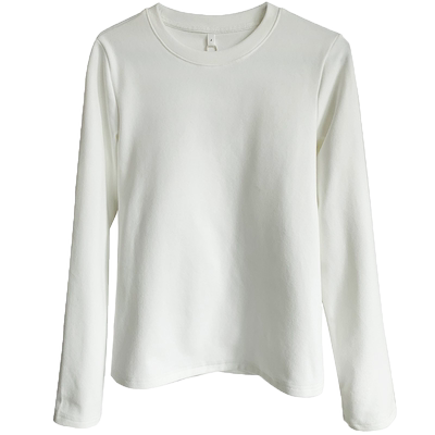 长袖保暖加绒加厚洋气风打底衫