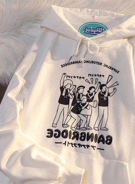 速发vi炸age美式早款新秋卫衣宽松大码连帽t街外套嘻哈潮酷