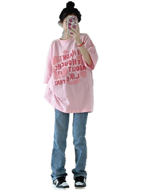 vintage复古大码短袖t恤女夏