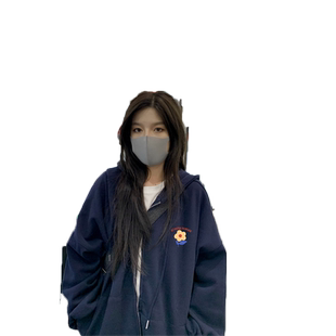学院风卫衣女2022新款大码连帽外套潮牌ins加绒秋冬复古开衫上衣