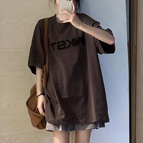 美式高街大码复古oversize半袖