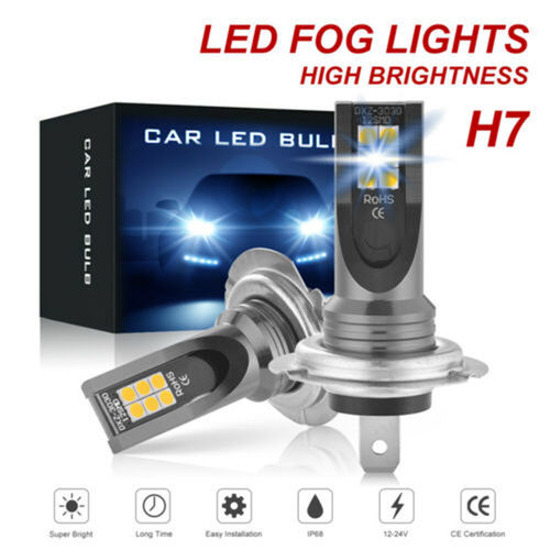 直销 H7 3030 12SMD 24W LED雾灯 汽车前照灯 DC12-24V 3000K