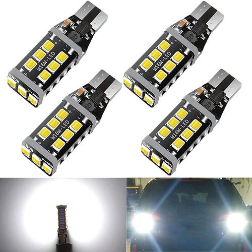 解码汽车LED倒车灯 T15 4014 15SMD T15 转向灯 1157刹车灯 15灯