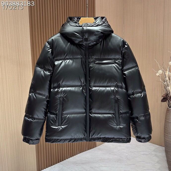 2024冬季新款青年男士亮面休闲羽绒服韩版立领潮流大码羽绒服外套