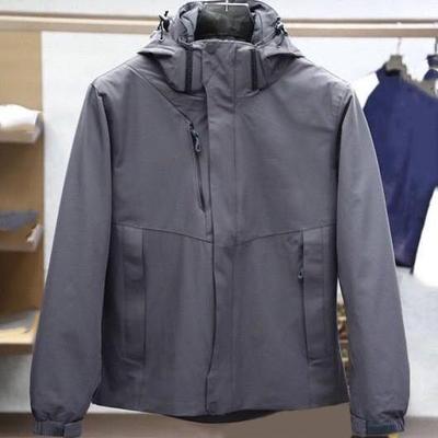 2025春季新款青少年三合一带内胆冲锋衣户外男士防泼水羽绒服外套