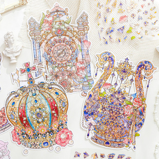 帝政往事系列拼图贴纸 欧洲巴洛克风手工diy微缩场景沉浸式解压贴