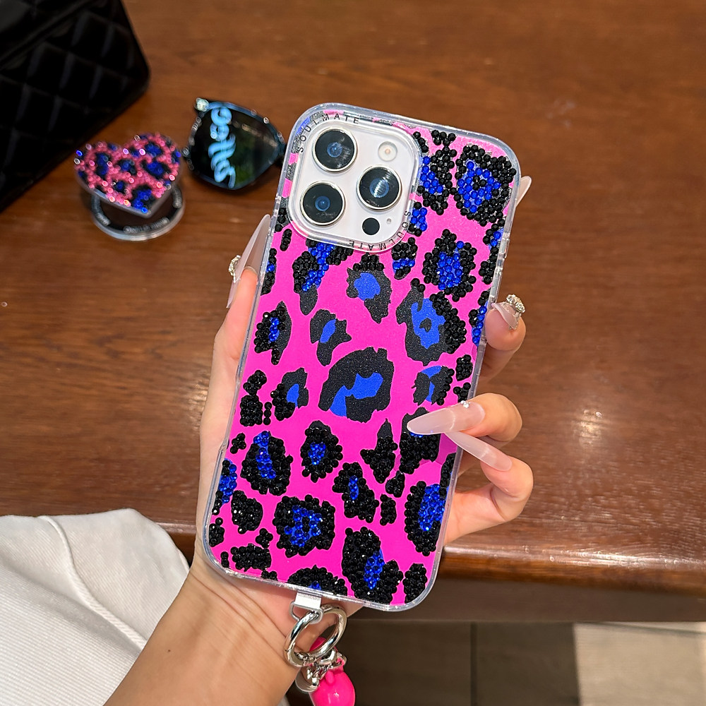 性感豹纹手机壳适用于iPhone17promax保护套手工贴钻15pro强力磁吸苹果16pro高级感14promax女款时尚,3C数码配件,手机保护套/壳,淘宝优惠券,粉丝福利购,淘宝优惠卷