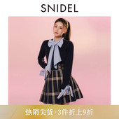 SWFP254126 百搭高腰百褶半身裙A字短裙裤 SNIDEL2025秋冬新品 时尚