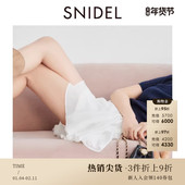 SNIDEL春夏款 高腰不规则雪纺短裙裤 芭蕾风半身裙SWFP251176