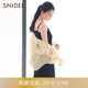 SNIDEL秋冬甜美优雅长袖 露肩吊带提花连衣裙两件套SWFO234106 衬衫
