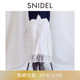SNIDEL2025秋冬新品 复古绑带收腰重工蕾丝刺绣半身裙SWFS255051