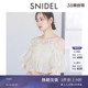 SWFB252032 一字领露肩衬衫 SNIDEL春夏款 甜美荷叶边泡泡袖