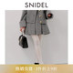 SNIDEL2025秋冬新品 百搭纯色高腰百褶半身裙A字短裙SWFS254269