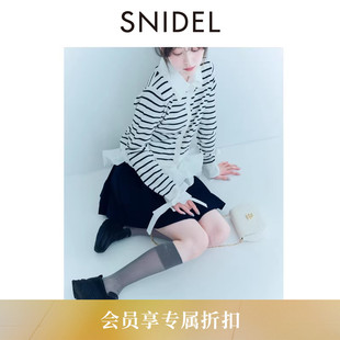 SNIDEL2026春夏新品 百搭纯色针织小腿袜中筒袜SWGG261686 时尚