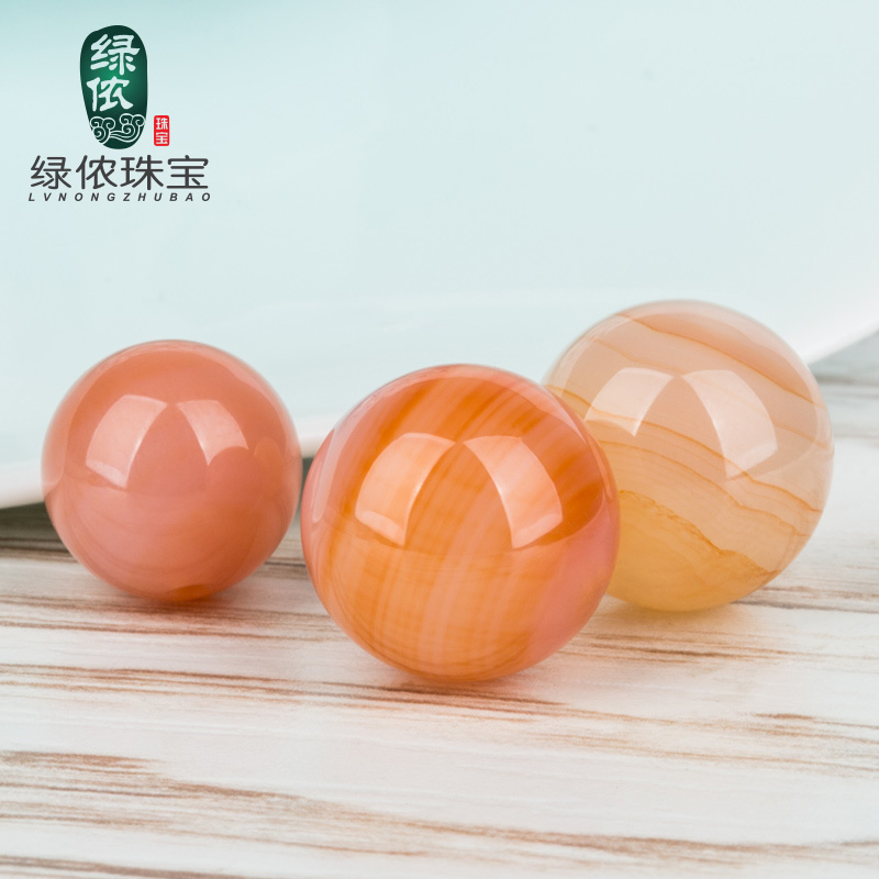 diy天然炫彩玛瑙手串半成品散珠