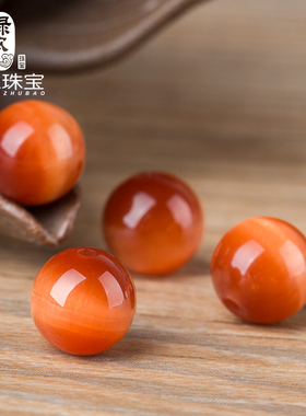 diy天然鹰眼石手链散珠