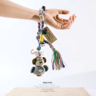 和睦四瑞 友爱叠叠乐原创手工编织藏式挂绳包包挂件手机挂件礼物