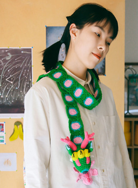 围巾原创设计龙年春秋钩针编织