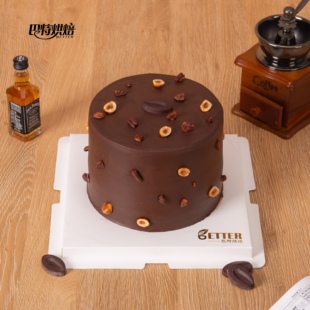 巴特烘焙 重度巧克力蛋糕Nayiuh同款复刻巧克力生日蛋糕青岛同城