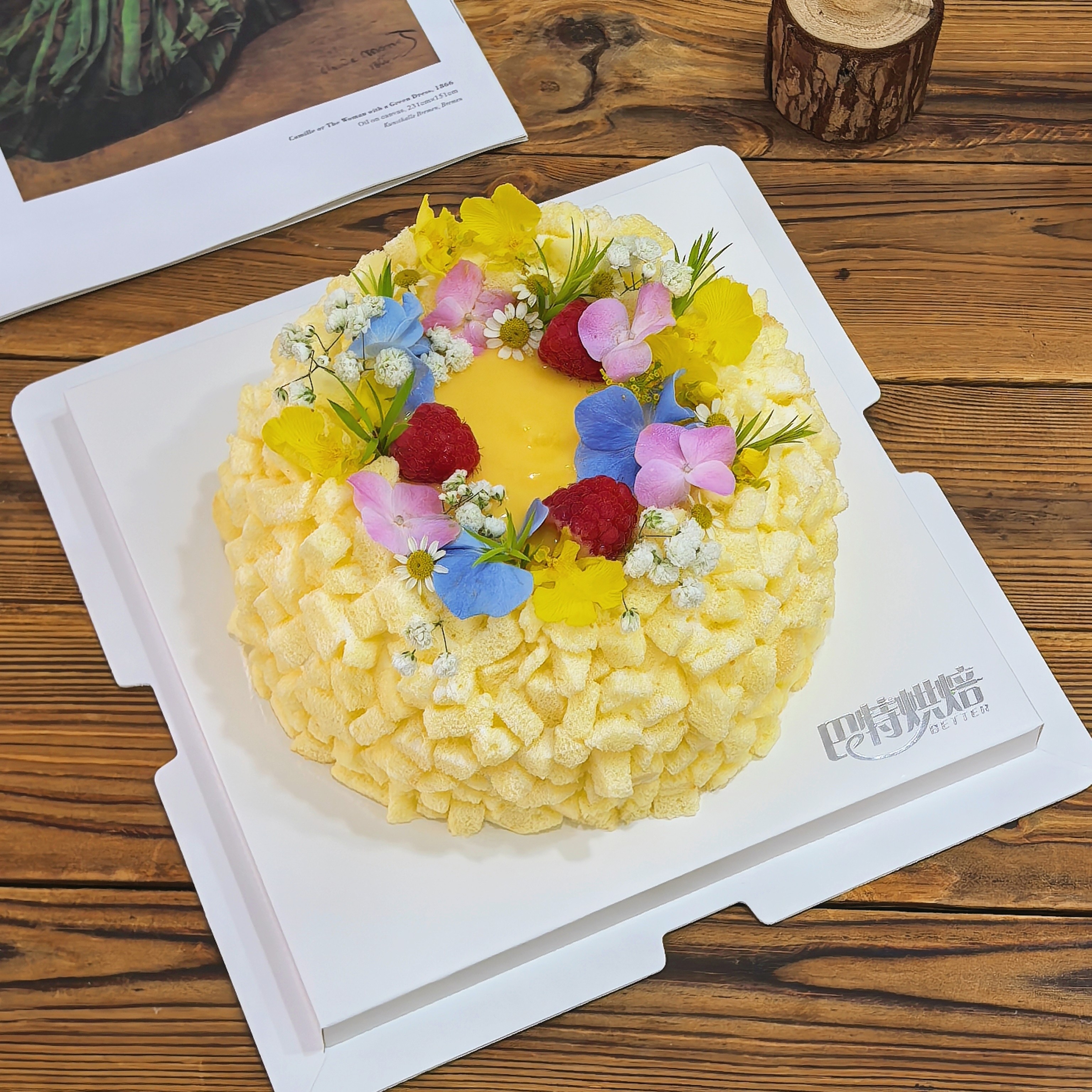 百香果芝士生日蛋糕青岛同城配送