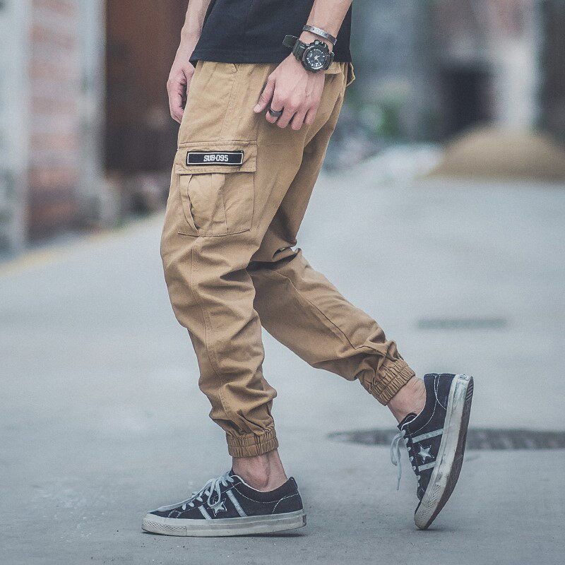 日系死飞小脚街头潮男运动休闲工装裤BBOY大口袋束脚裤滑板嘻哈裤|msdalam kategori Pakaian Lelaki, seluar santai - dari Buy2taobao.com untuk memberikan perkhidmatan ejen Taobao profesional membeli