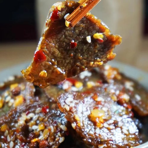 香辣黄牛肉干 0添加 纯手工直播现做低卡高蛋白零食 直播特惠专拍