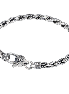 富贵鹿麻花编织手链男