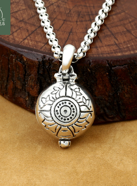 嘎乌盒小瓶子吊坠富贵鹿纯银男女