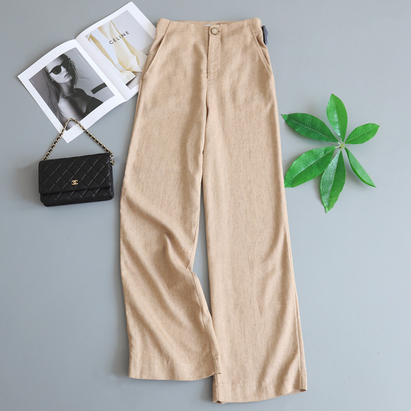 外贸原单 春夏季 女装 亚麻休闲裤 宽松阔腿裤 吸汗透气 高腰媛,童装/婴儿装/亲子装,裤子,淘宝优惠券,粉丝福利购,淘宝优惠卷