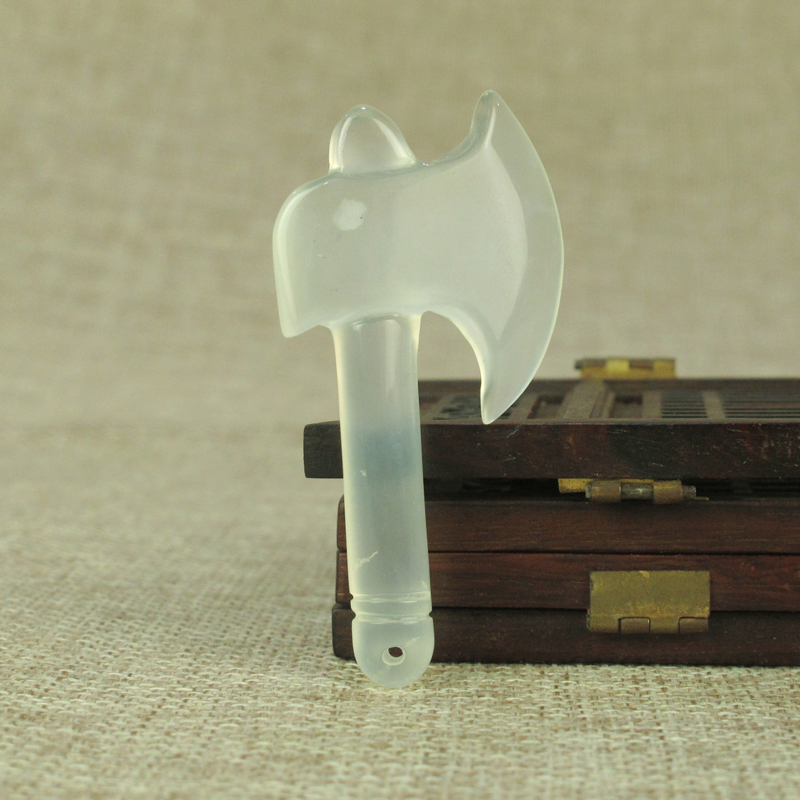 天然玉石斧子吊坠挂件斧头玉坠项链玉佩男女小孩儿童雕刻岫玉佩