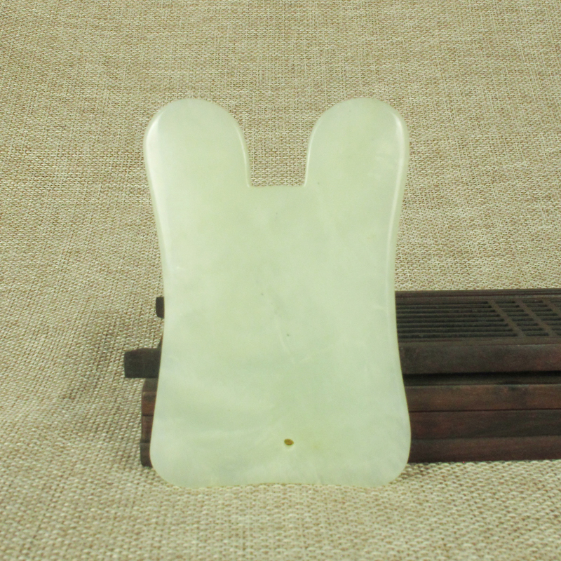 刮脸板眼部淋巴把件加厚天然玉石