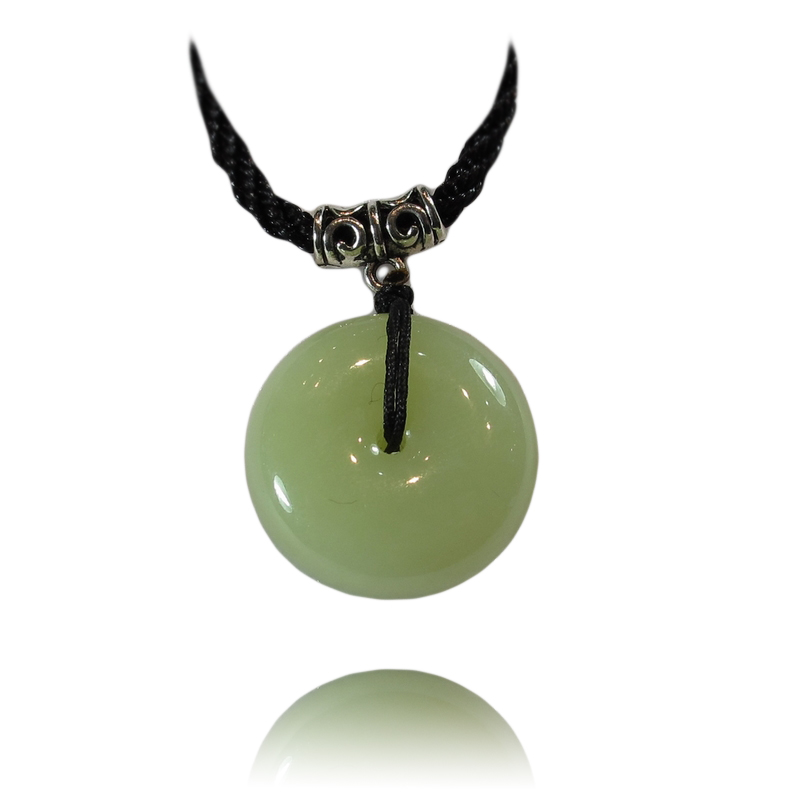 守选 天然和田玉平安扣吊坠怀古挂件和氏璧玉佩男女款黄白老玉坠