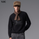 羊毛混纺 长袖 VJC 新款 街头休闲时尚 威杰思2025秋季 男装 毛织