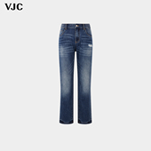 VJC 潮流破洞牛仔裤 威杰思2025秋冬新款 男装