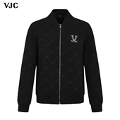 刺绣烫钻 VJC 威杰思2025冬新款 男时尚 潮流棒球领针织外套夹克