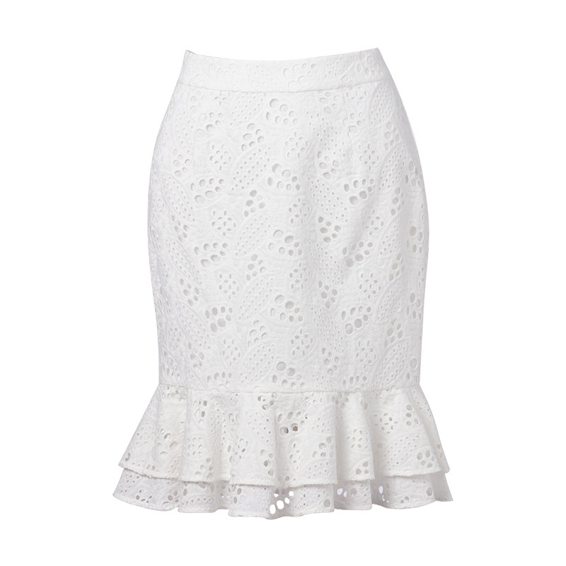 [Mid-year clearance] VJC/ Women's wear summer New products Hollow Embroidery Sense of design Lace Package hip Fishtail skirtin the Women's clothing/Boutique , Skirts  category - from Buy2taobao.com to provide professional Taobao agent buy service