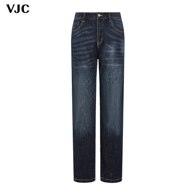 VJC男装时尚潮流高街复古牛仔裤