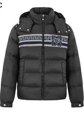 VJC/威杰思2025秋冬新款男装时尚立领连帽羽绒服B24DJ1618