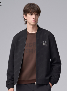 【刺绣烫钻】VJC/威杰思2025冬季新款男装时尚潮流棒球领外套保暖