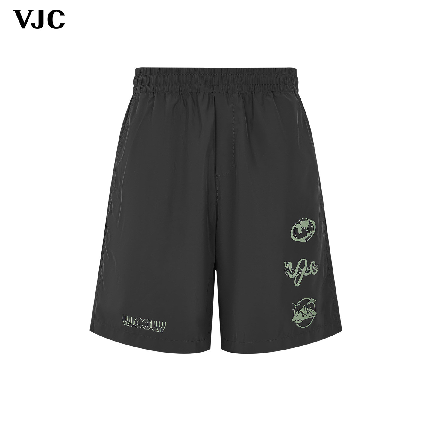 VJC/威杰思男士休闲中裤潮流撞色印花松紧腰健身通勤,男装,休闲裤,淘宝优惠券,粉丝福利购,淘宝优惠卷