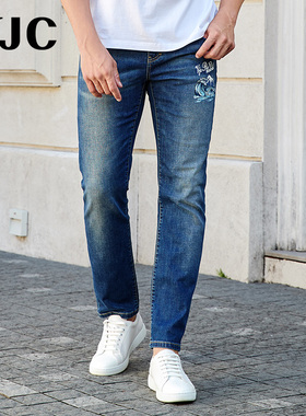 VJC/威杰思【专柜同款】2025夏季新款男装时尚牛仔裤D25AO3791