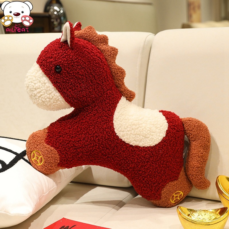 2026年马年吉祥物公仔招财元宝马抱枕玩偶毛绒玩具靠垫新年礼物女,玩具/童车/益智/积木/模型,毛绒/玩偶/公仔/布艺类玩具,淘宝优惠券,粉丝福利购,淘宝优惠卷
