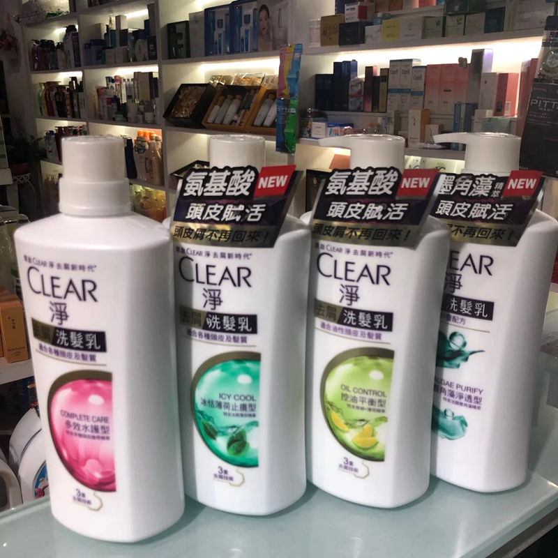 香港版CLEAR清扬洗发水多效水护冰怡薄荷止痒控油平衡洗发露750ml